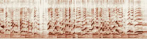 この録音の 23秒 から 53秒 までの周波数の濃淡