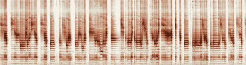 この録音の 4秒 から 34秒 までの周波数の濃淡