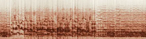 この録音の 16秒 から 46秒 までの周波数の濃淡