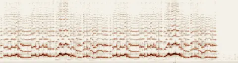 この録音の 0秒 から 30秒 までの周波数の濃淡