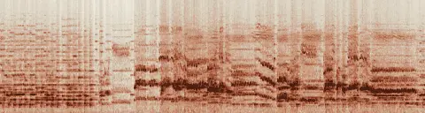 この録音の 16秒 から 46秒 までの周波数の濃淡