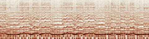 この録音の 22秒 から 52秒 までの周波数の濃淡