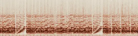 この録音の 14秒 から 44秒 までの周波数の濃淡