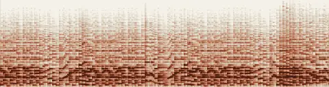 この録音の 18秒 から 48秒 までの周波数の濃淡