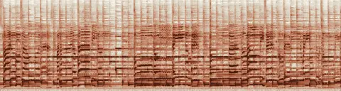 この録音の 28秒 から 58秒 までの周波数の濃淡