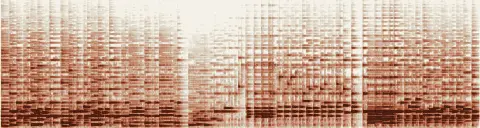 この録音の 0秒 から 17秒 までの周波数の濃淡