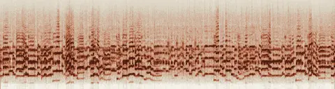 この録音の 18秒 から 48秒 までの周波数の濃淡