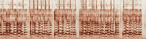 この録音の 3秒 から 33秒 までの周波数の濃淡