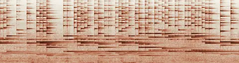この録音の 12秒 から 42秒 までの周波数の濃淡