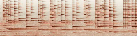 この録音の 15秒 から 45秒 までの周波数の濃淡