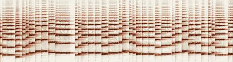 この録音の 4秒 から 34秒 までの周波数の濃淡