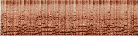 この録音の 0秒 から 15秒 までの周波数の濃淡
