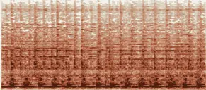 この録音の 0秒 から 7秒 までの周波数の濃淡