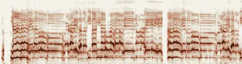 この録音の 10秒 から 40秒 までの周波数の濃淡