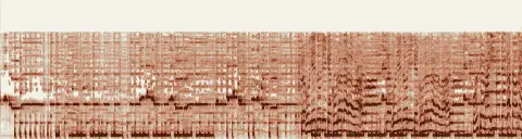この録音の 46秒 から 1:16 までの周波数の濃淡