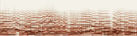 この録音の 22秒 から 52秒 までの周波数の濃淡