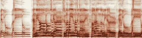この録音の 22秒 から 52秒 までの周波数の濃淡
