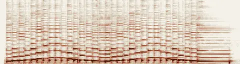 この録音の 0秒 から 12秒 までの周波数の濃淡