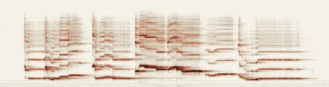 この録音の 0秒 から 25秒 までの周波数の濃淡