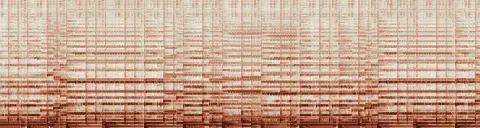 この録音の 13秒 から 43秒 までの周波数の濃淡