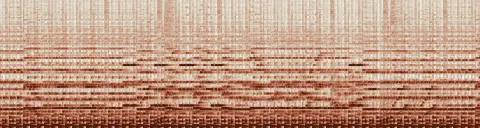 この録音の 15秒 から 45秒 までの周波数の濃淡