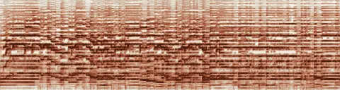 この録音の 0秒 から 13秒 までの周波数の濃淡
