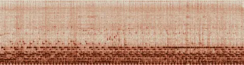 この録音の 8秒 から 38秒 までの周波数の濃淡