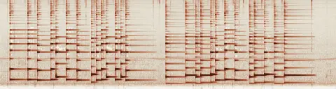 この録音の 1秒 から 31秒 までの周波数の濃淡