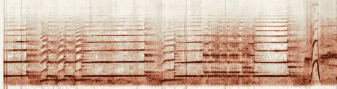 この録音の 0秒 から 22秒 までの周波数の濃淡