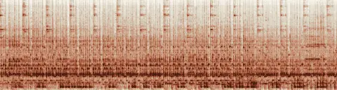 この録音の 20秒 から 50秒 までの周波数の濃淡