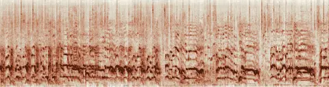 この録音の 6秒 から 36秒 までの周波数の濃淡