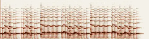 この録音の 0秒 から 28秒 までの周波数の濃淡