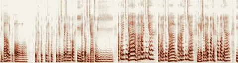 この録音の 4秒 から 34秒 までの周波数の濃淡
