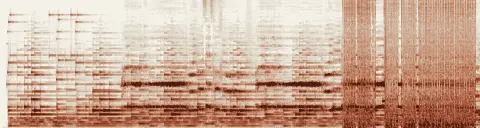 この録音の 0秒 から 30秒 までの周波数の濃淡