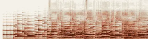 この録音の 0秒 から 30秒 までの周波数の濃淡