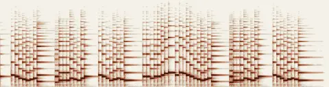 この録音の 3秒 から 33秒 までの周波数の濃淡